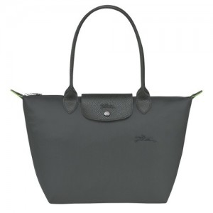 Graphite Longchamp Le Pliage Green M Tote Bag | SN-LCMP47968