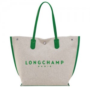 Green Longchamp Roseau L Tote Bag | SN-LCMP48023