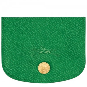 Green Longchamp éPure Card Holder | SN-LCMP49231