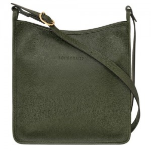 Khaki Longchamp Le Foulonné M Crossbody Bag | SN-LCMP47925