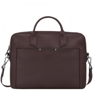 Mocha Longchamp Sur Seine M Briefcase | SN-LCMP49037