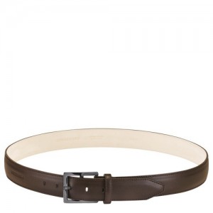 Mocha Longchamp VéGéTal Men's Belt | SN-LCMP49459