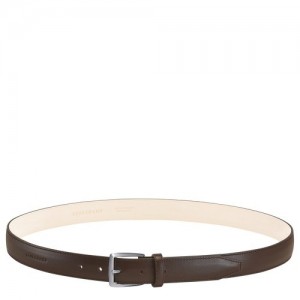 Mocha Longchamp VéGéTal Men's Belt | SN-LCMP49461