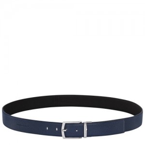 Navy/Black Longchamp Le Foulonné Men's Belt | SN-LCMP49452