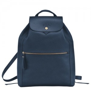 Navy Longchamp Le Foulonné Backpack | SN-LCMP48121