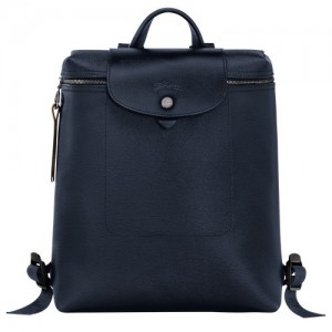 Navy Longchamp Le Pliage City M Backpack | SN-LCMP49106