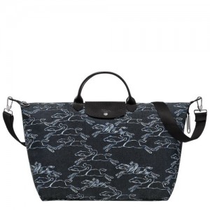 Navy Longchamp Le Pliage Collection Travel Bag | SN-LCMP49362