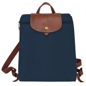 Navy Longchamp Le Pliage Original M Backpack | SN-LCMP49142