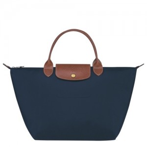 Navy Longchamp Le Pliage Original M Handbag | SN-LCMP47732