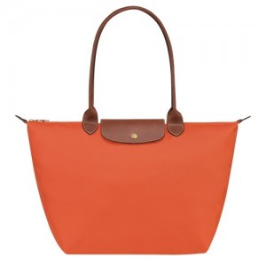 Orange Longchamp Le Pliage Original L Tote Bag | SN-LCMP48045