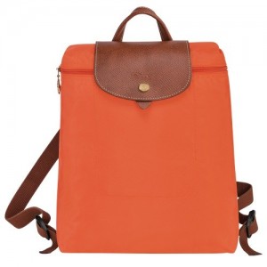 Orange Longchamp Le Pliage Original M Backpack | SN-LCMP49137