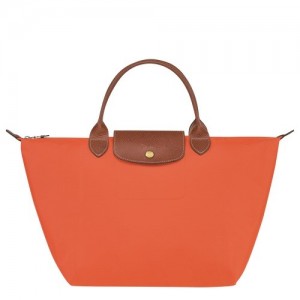 Orange Longchamp Le Pliage Original M Handbag | SN-LCMP47737