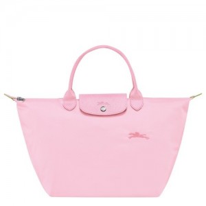 Pink Longchamp Le Pliage Green M Handbag | SN-LCMP47714