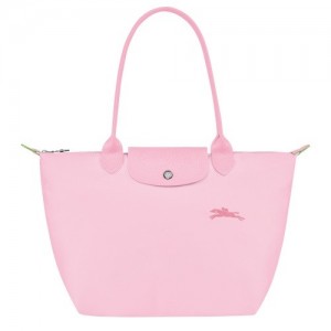 Pink Longchamp Le Pliage Green M Tote Bag | SN-LCMP47967