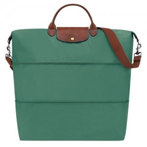 Sage Longchamp Le Pliage Original Travel Bag Expandable | SN-LCMP49356