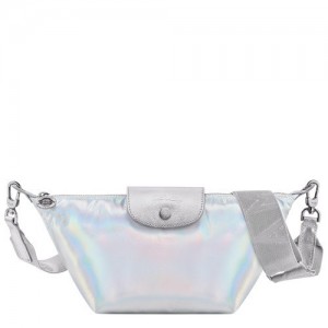 Silver Longchamp Le Pliage Collection Xs Crossbody Bag | SN-LCMP48074