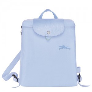 Sky Blue Longchamp Le Pliage Green M Backpack | SN-LCMP49130