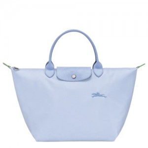 Sky Blue Longchamp Le Pliage Green M Handbag | SN-LCMP47713