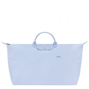 Sky Blue Longchamp Le Pliage Green M Travel Bag | SN-LCMP49331