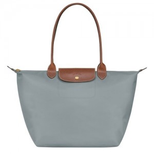 Steel Longchamp Le Pliage Original L Tote Bag | SN-LCMP48048