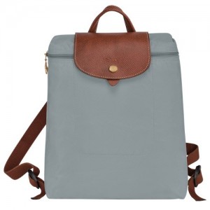 Steel Longchamp Le Pliage Original M Backpack | SN-LCMP49140