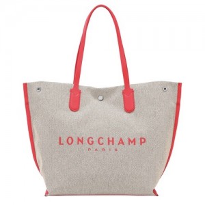 Strawberry Longchamp Roseau L Tote Bag | SN-LCMP48022