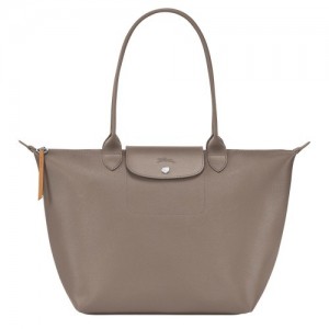 Taupe Longchamp Le Pliage City L Tote Bag | SN-LCMP47955