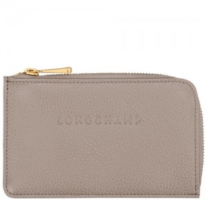 Turtledove Longchamp Le Foulonné Card Holder | SN-LCMP48342