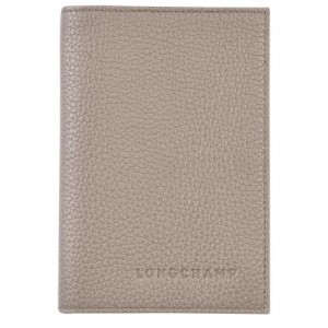 Turtledove Longchamp Le Foulonné Passport Cover | SN-LCMP49418