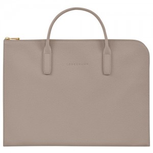 Turtledove Longchamp Le Foulonné S Briefcase | SN-LCMP49053