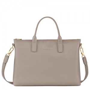 Turtledove Longchamp Le Foulonné S Briefcase | SN-LCMP48184