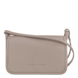 Turtledove Longchamp Le Foulonné Wallet On Chain | SN-LCMP48146