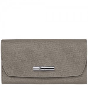 Turtledove Longchamp Roseau Continental Wallet | SN-LCMP48279