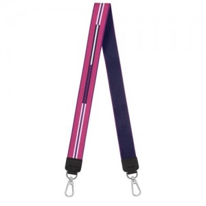 Violet Longchamp Rayures Shoulder Strap | SN-LCMP49475