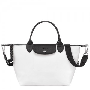 White Longchamp Le Pliage Energy S Handbag | SN-LCMP49182