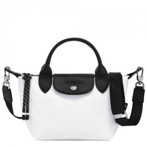 White Longchamp Le Pliage Energy Xs Handbag | SN-LCMP47803