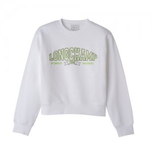 White Longchamp Sweatshirt | SN-LCMP48729