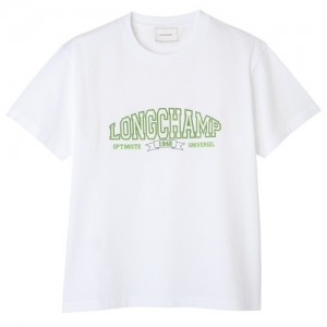 White Longchamp T-shirt | SN-LCMP48714