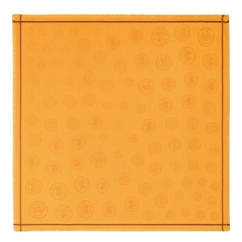 Apricot Longchamp La MéDaille Shawl | SN-LCMP48929