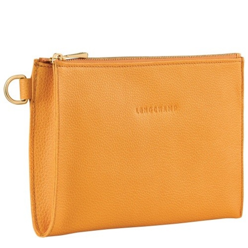 Apricot Longchamp Le Foulonné Pouch | SN-LCMP48441