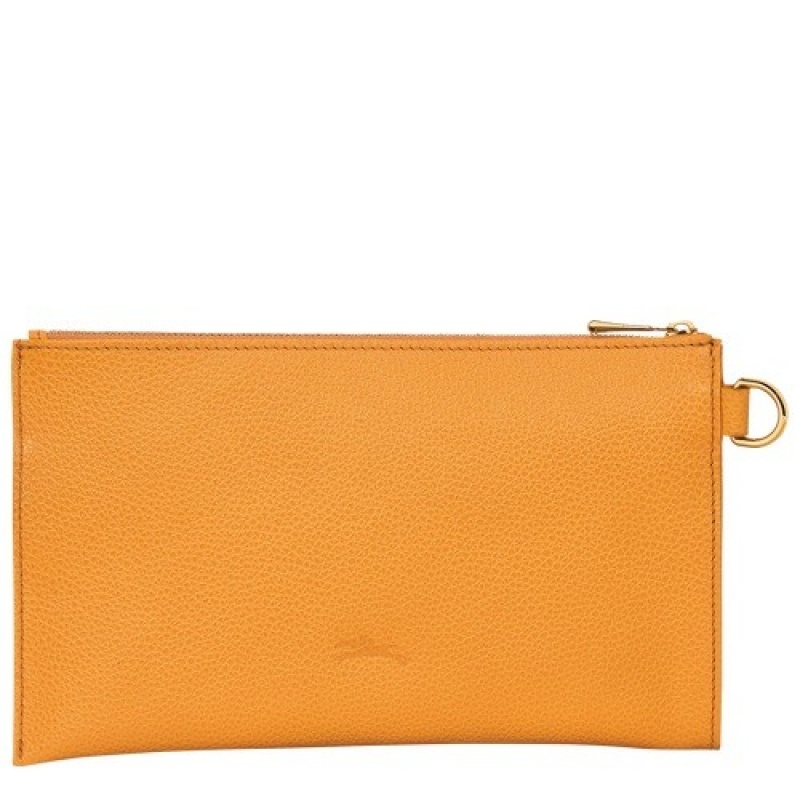 Apricot Longchamp Le Foulonné Pouch | SN-LCMP48441