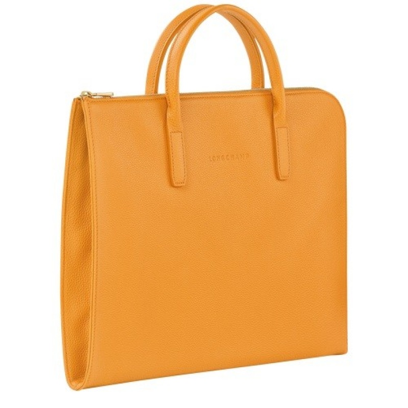 Apricot Longchamp Le Foulonné S Briefcase | SN-LCMP49055