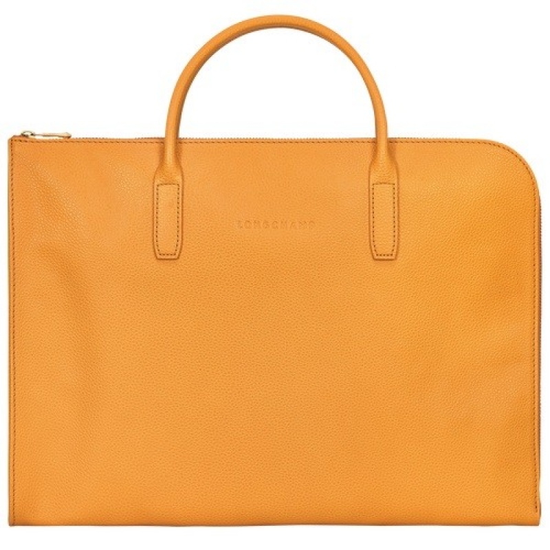 Apricot Longchamp Le Foulonné S Briefcase | SN-LCMP49055