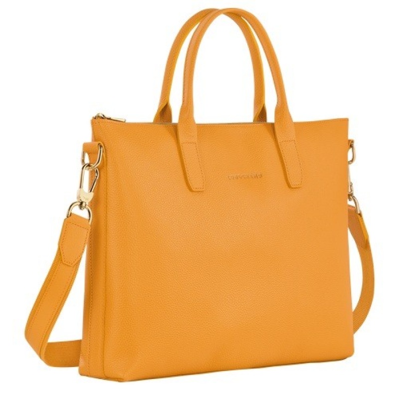 Apricot Longchamp Le Foulonné S Briefcase | SN-LCMP49060