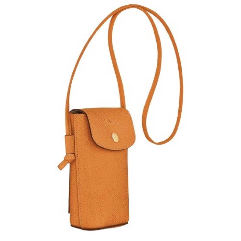 Apricot Longchamp éPure Phone Case With Leather Lace | SN-LCMP48239