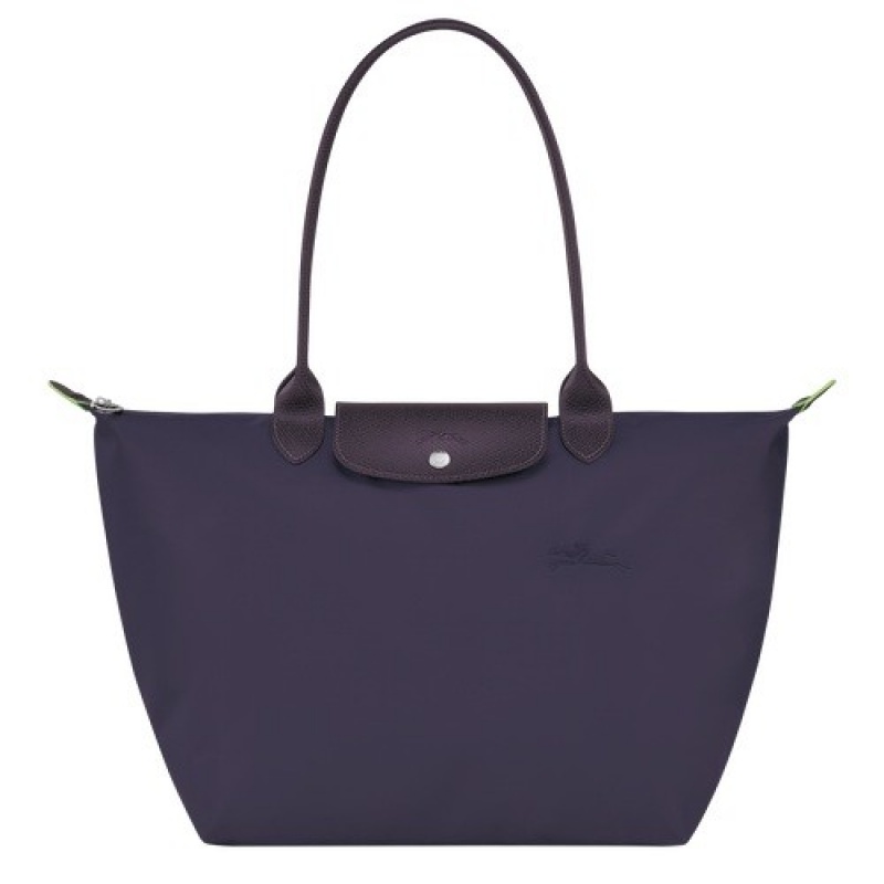 Bilberry Longchamp Le Pliage Green L Tote Bag | SN-LCMP48040