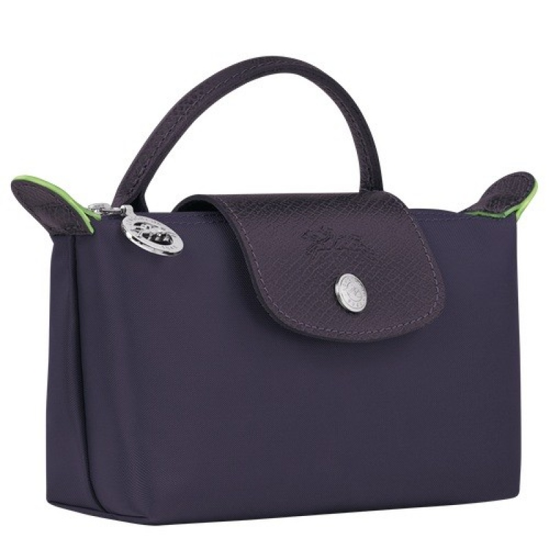 Bilberry Longchamp Le Pliage Green Pouch With Handle | SN-LCMP48436