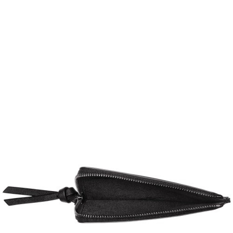 Black Longchamp 3d Card Holder | SN-LCMP48340