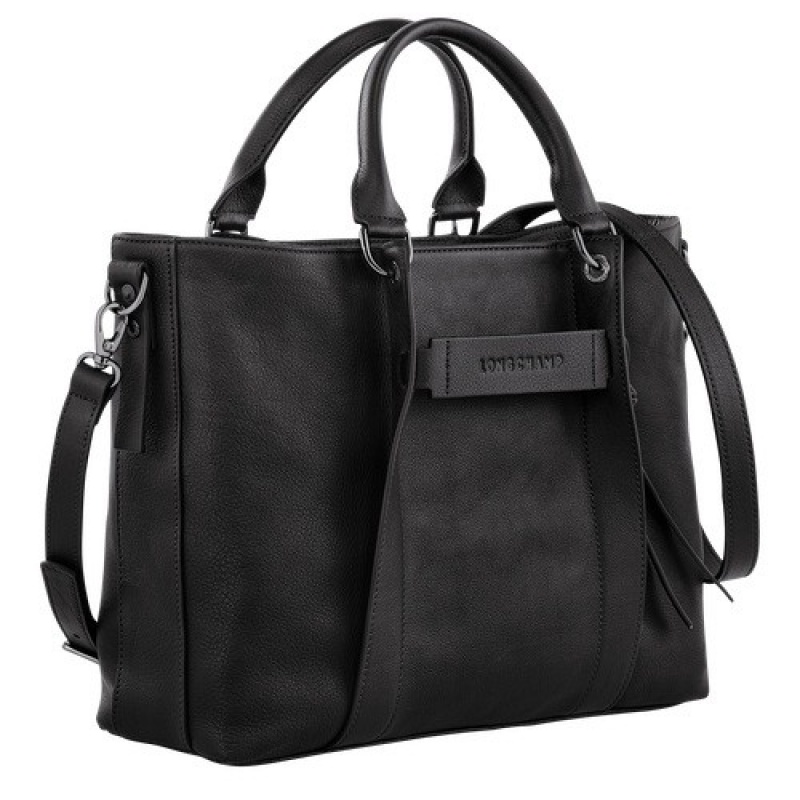 Black Longchamp 3d L Handbag | SN-LCMP47750