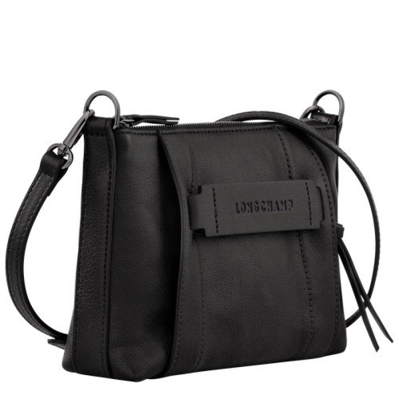 Black Longchamp 3d S Crossbody Bag | SN-LCMP47857